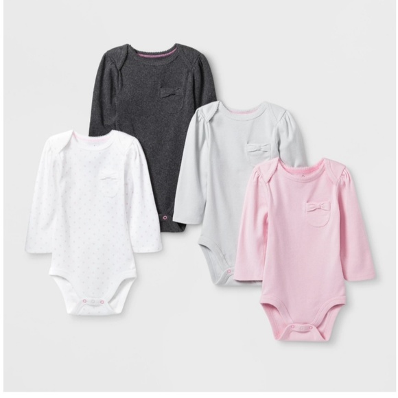 cloud island long sleeve onesie